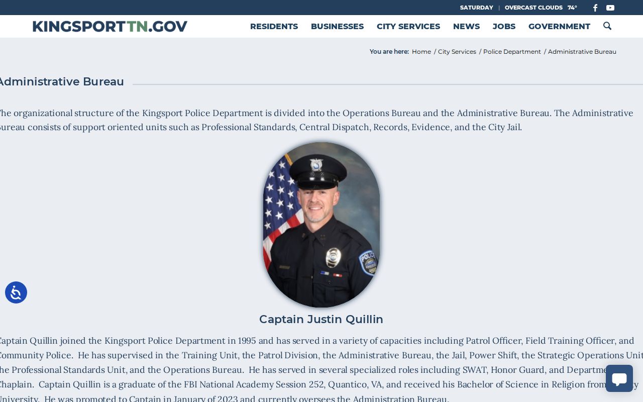 Kingsport court records and Police Records citation contact