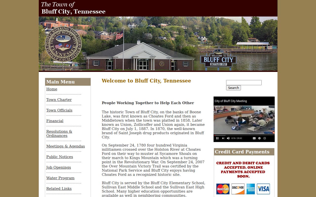 Bluff City court records official municipal government source